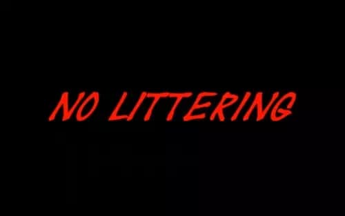 No Littering