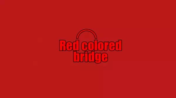Red Colored Bridge