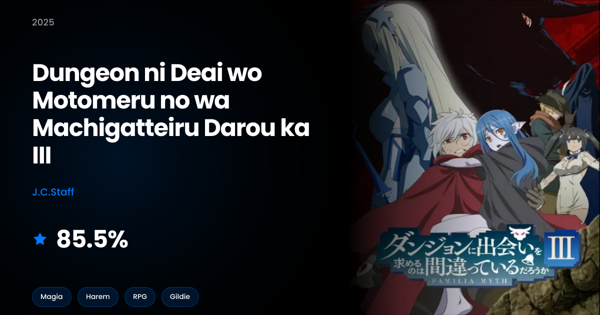 Dungeon ni Deai wo Motomeru no wa Machigatteiru Darou ka
